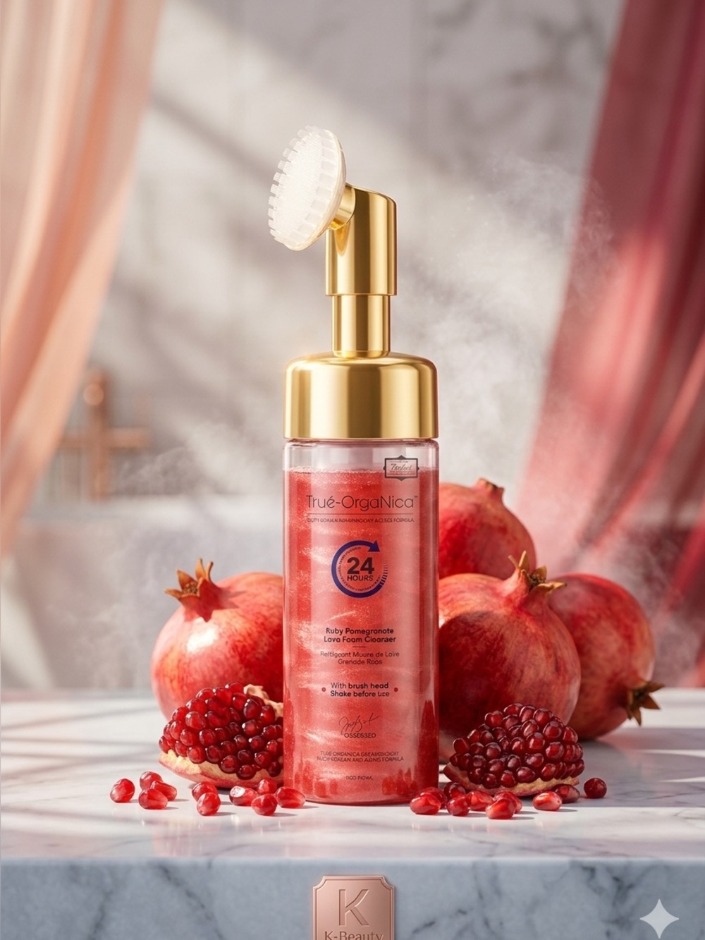 True-Organica Ruby Pomegranate Lava Foam Cleanser ~ Retail $180